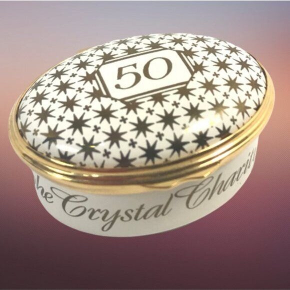 Halcyon Days Trinket Keepsake Jewelry Box Crystal Charity Ball - Picture 3 of 5